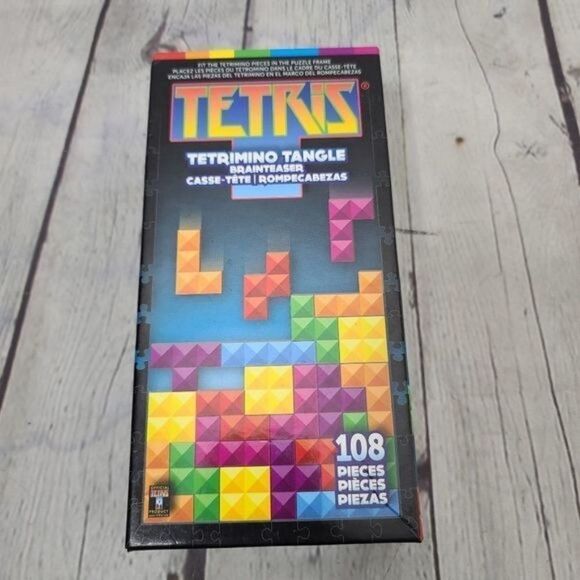 TETRIS 108 Piece Puzzle Tetrimno Tangle Braintease - Picture 1 of 10